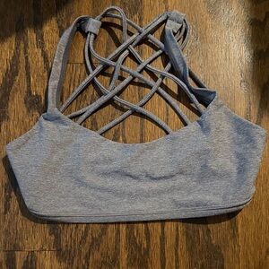 lululemon athletica Gray Strappy Sports Bra